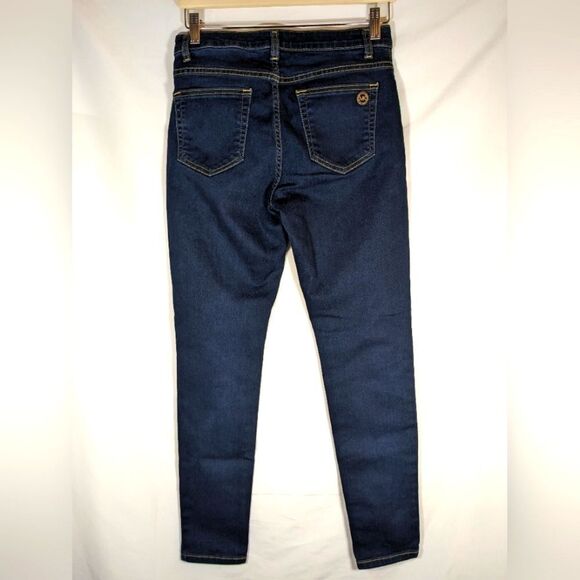 Michael Kors Izzy Skinny Dark Wash Denim Mid Rise Jeans Size 6 - Picture 2 of 7